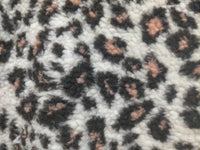 Sundays Leopard Sherpa Jacket ~ Winter White
