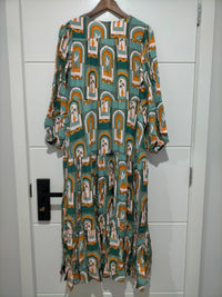Teresa Maxi Dress Emerald Arches Print Kenzie Tenzie