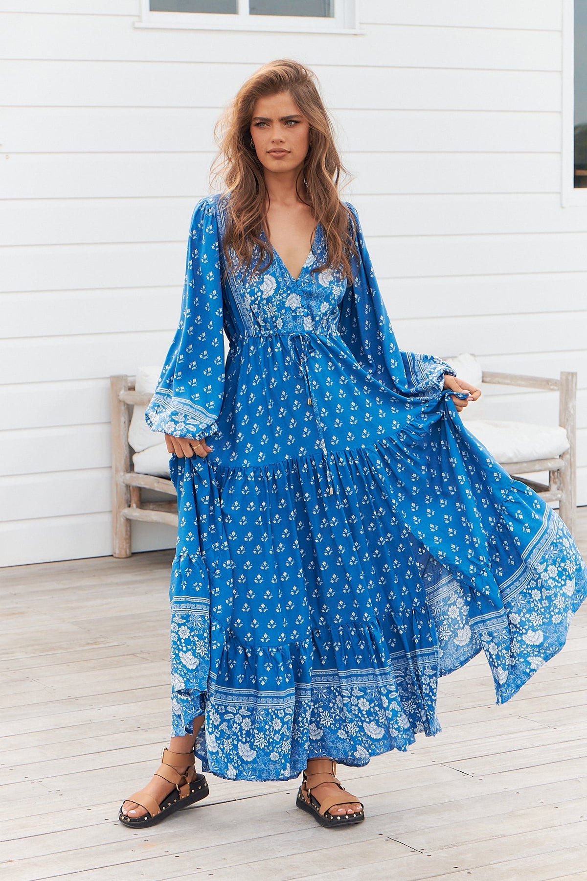 Teresa Maxi Dress Saint Print Kenzie Tenzie