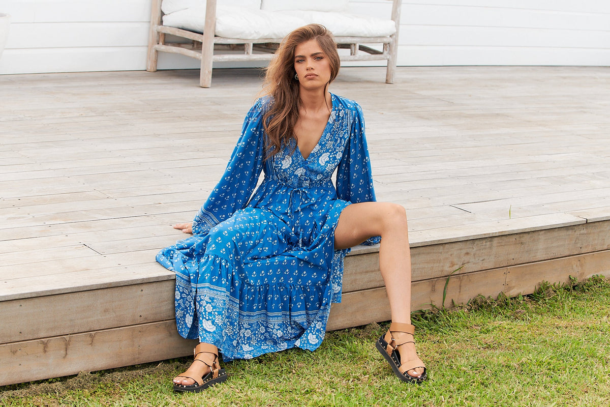 Teresa Maxi Dress Saint Print Kenzie Tenzie