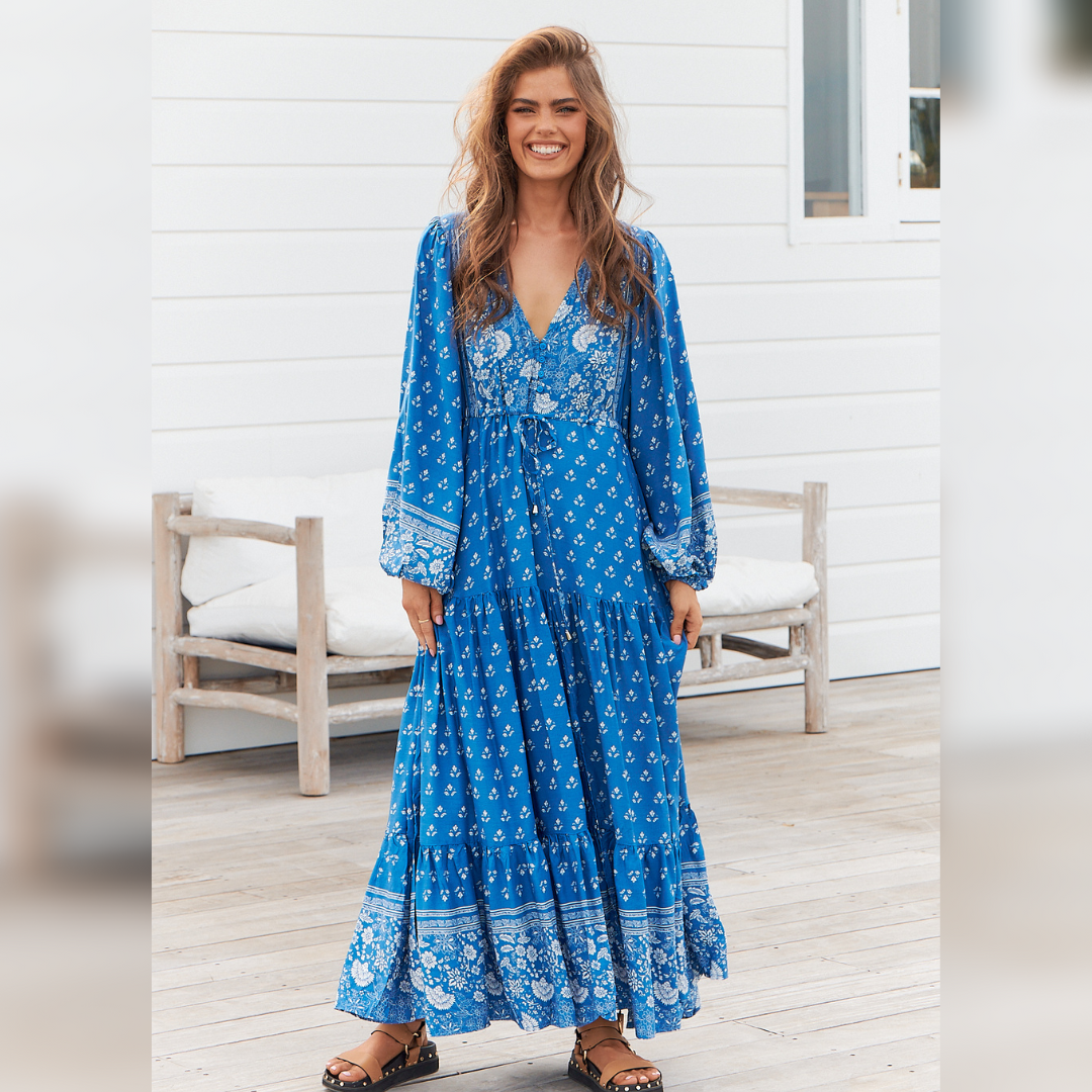 Teresa Maxi Dress Saint Print Kenzie Tenzie
