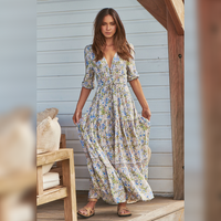 Tessa Maxi Dress Beachley Print Kenzie Tenzie