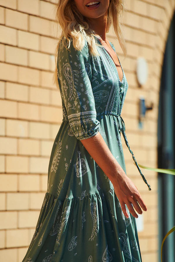 Tessa Maxi Dress Constance Print Kenzie Tenzie