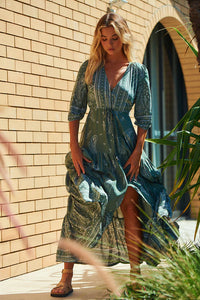 Tessa Maxi Dress Constance Print Kenzie Tenzie