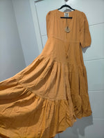 Tessa Maxi Dress Honey Cotton Print Kenzie Tenzie