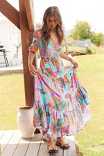 Tessa Maxi Dress Kiawah Print Kenzie Tenzie