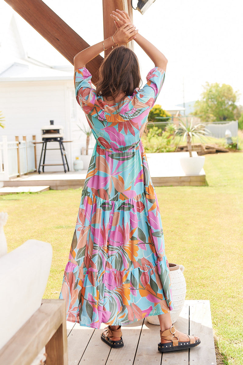 Tessa Maxi Dress Kiawah Print Kenzie Tenzie