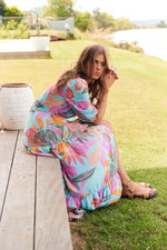 Tessa Maxi Dress Kiawah Print Kenzie Tenzie