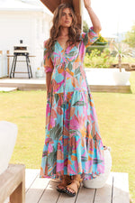 Tessa Maxi Dress Kiawah Print Kenzie Tenzie