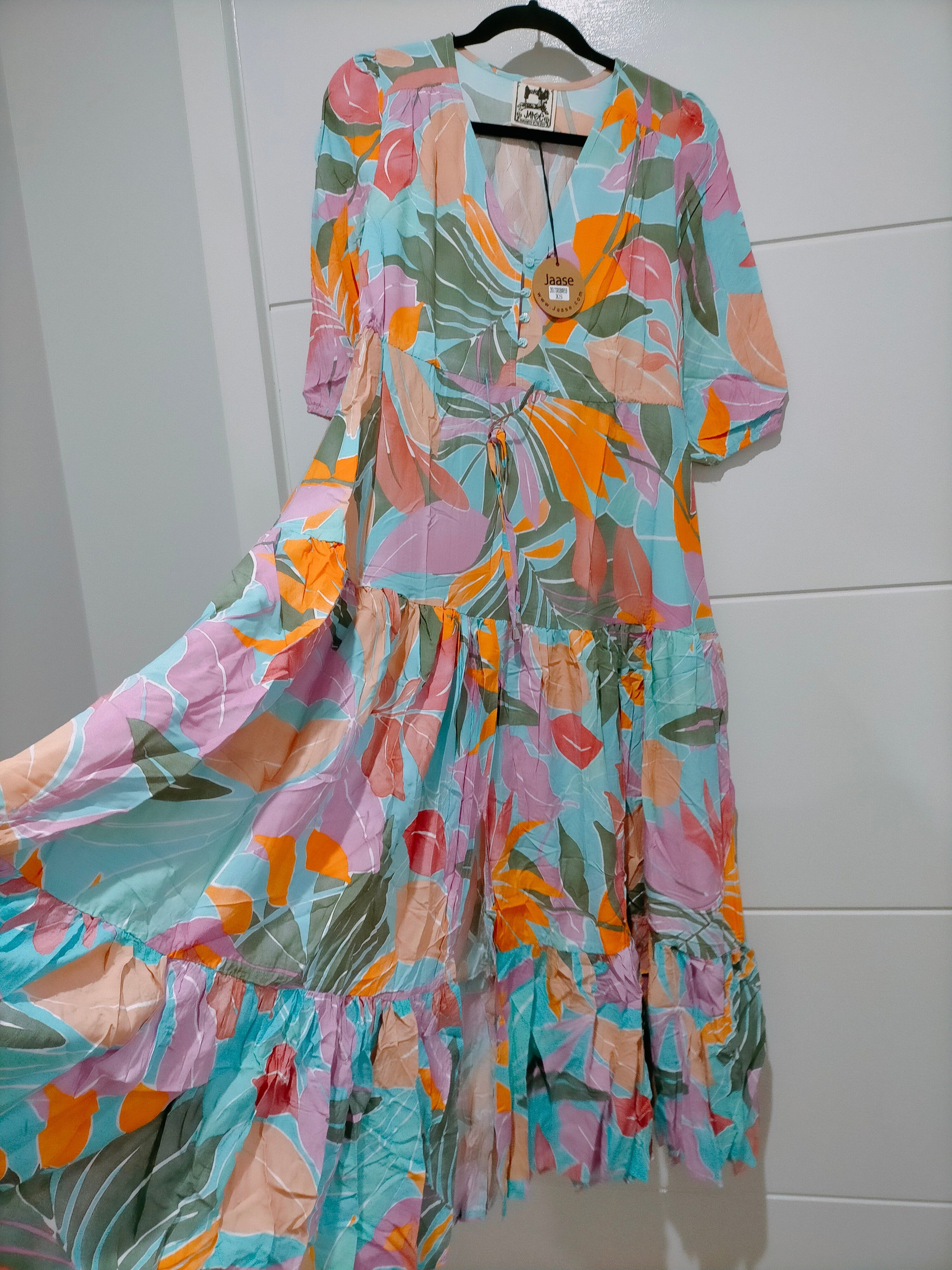 Tessa Maxi Dress Kiawah Print by Jaase Kenzie Tenzie