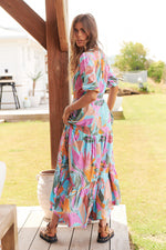 Tessa Maxi Dress Kiawah Print Kenzie Tenzie