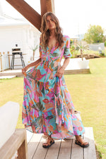 Tessa Maxi Dress Kiawah Print Kenzie Tenzie