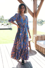 Tessa Maxi Dress Nirvana Print Kenzie Tenzie