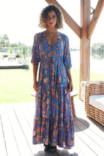 Tessa Maxi Dress Nirvana Print Kenzie Tenzie