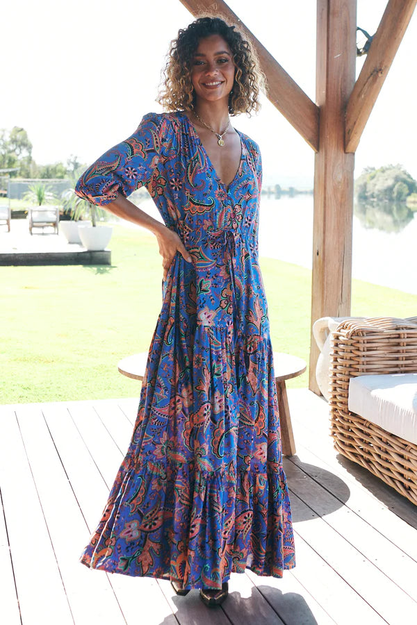 Tessa Maxi Dress Nirvana Print Kenzie Tenzie