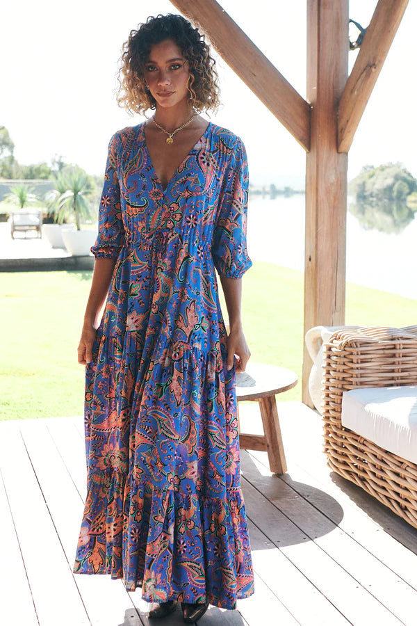 Tessa Maxi Dress Nirvana Print Kenzie Tenzie