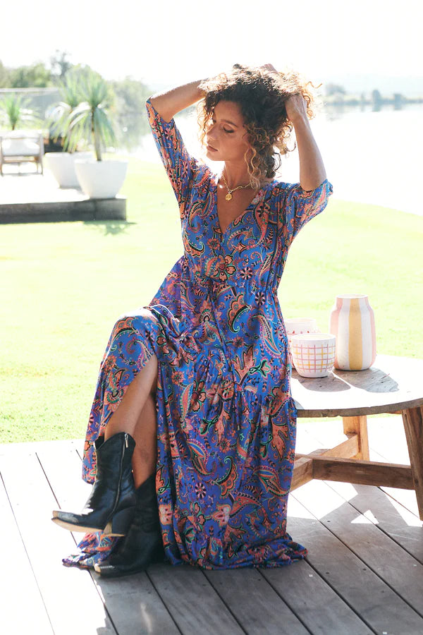 Tessa Maxi Dress Nirvana Print Kenzie Tenzie