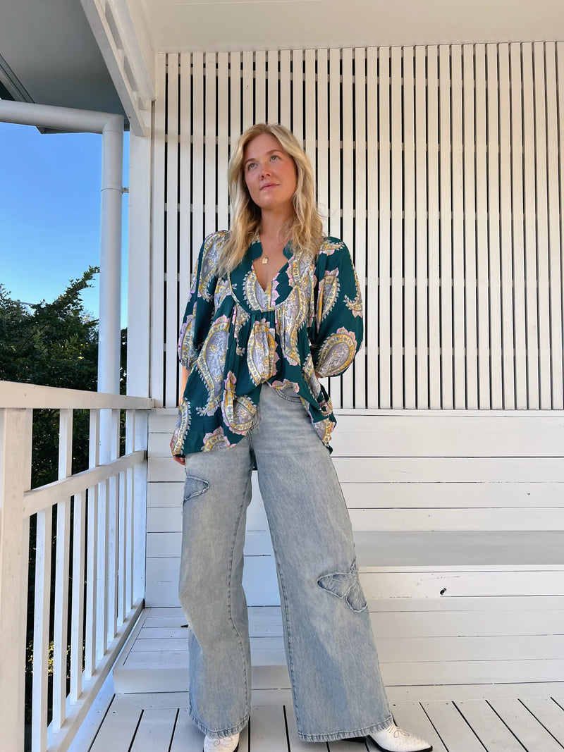 Boheme Blouse Mahala print