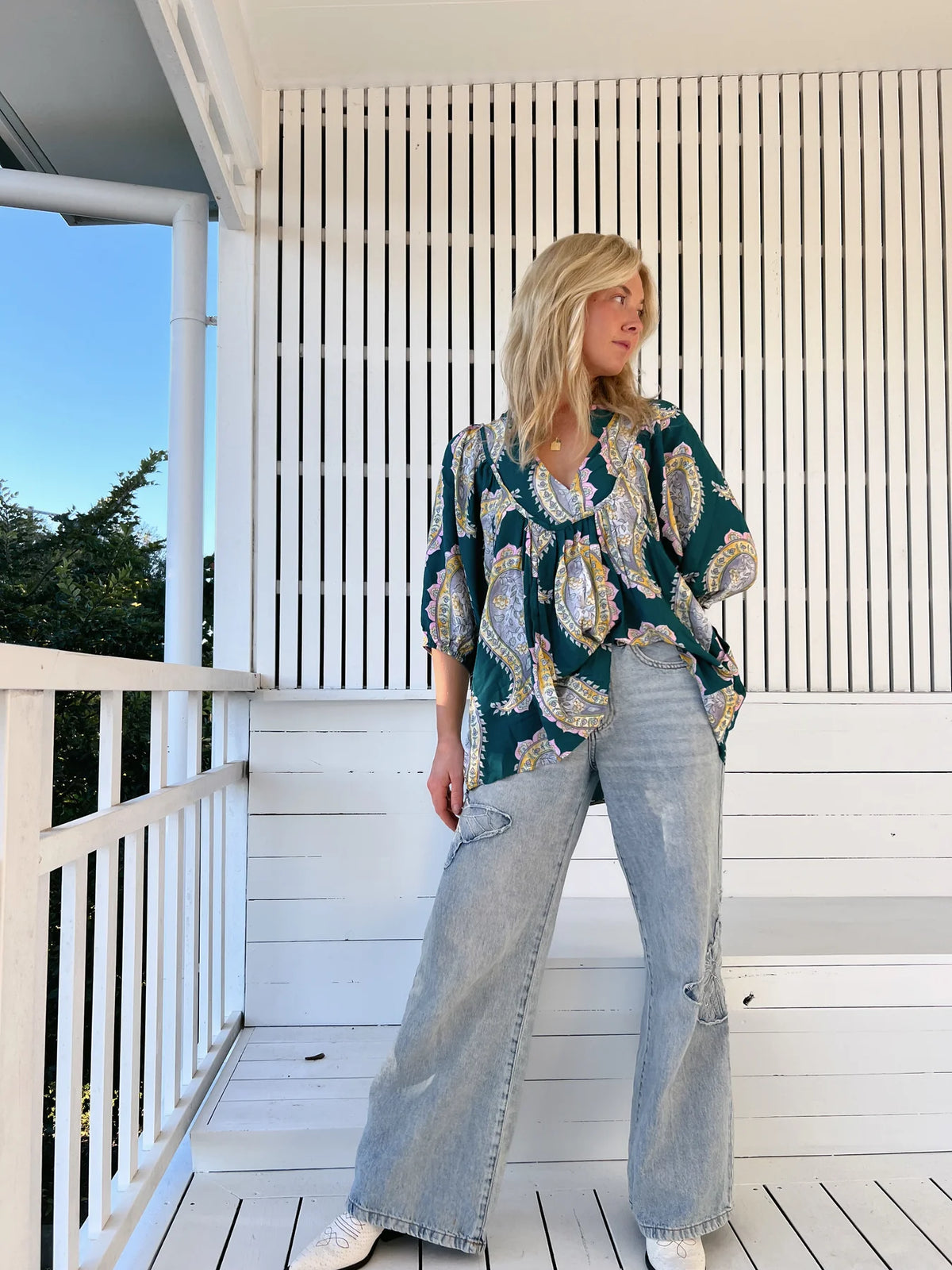 Boheme Blouse Mahala print
