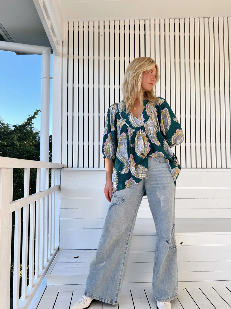 Boheme Blouse Mahala print