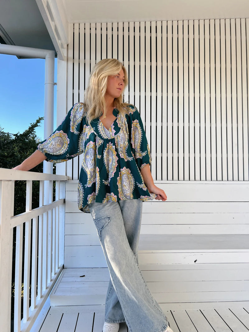 Boheme Blouse Mahala print