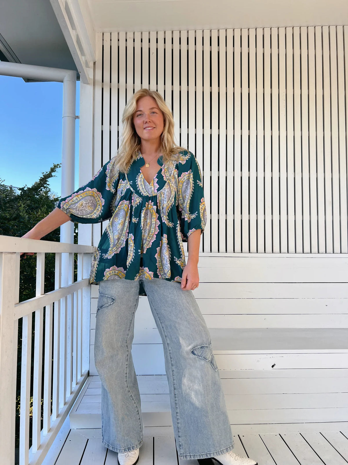 Boheme Blouse Mahala print