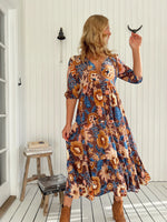 Eve Midi Dress Tierra Print