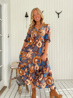 Eve Midi Dress Tierra Print
