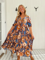 Eve Midi Dress Tierra Print