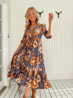 Eve Midi Dress Tierra Print