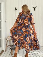 Eve Midi Dress Tierra Print