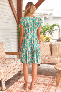 Tracey Mini Dress Harmony Print Kenzie Tenzie