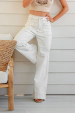 Sailor Wide Leg Pocket Jeans - White