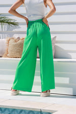 Vacation Linen Pants - Green Kenzie Tenzie