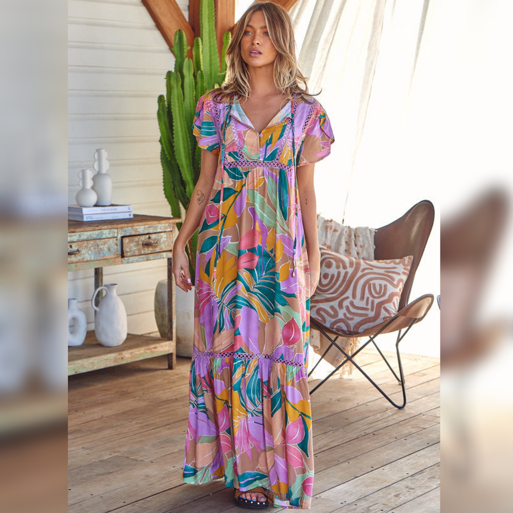 Valerie Maxi Dress Matisse Print Kenzie Tenzie