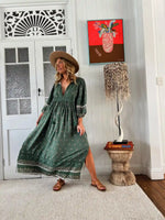 Meadow Maxi Dress Viridian Print