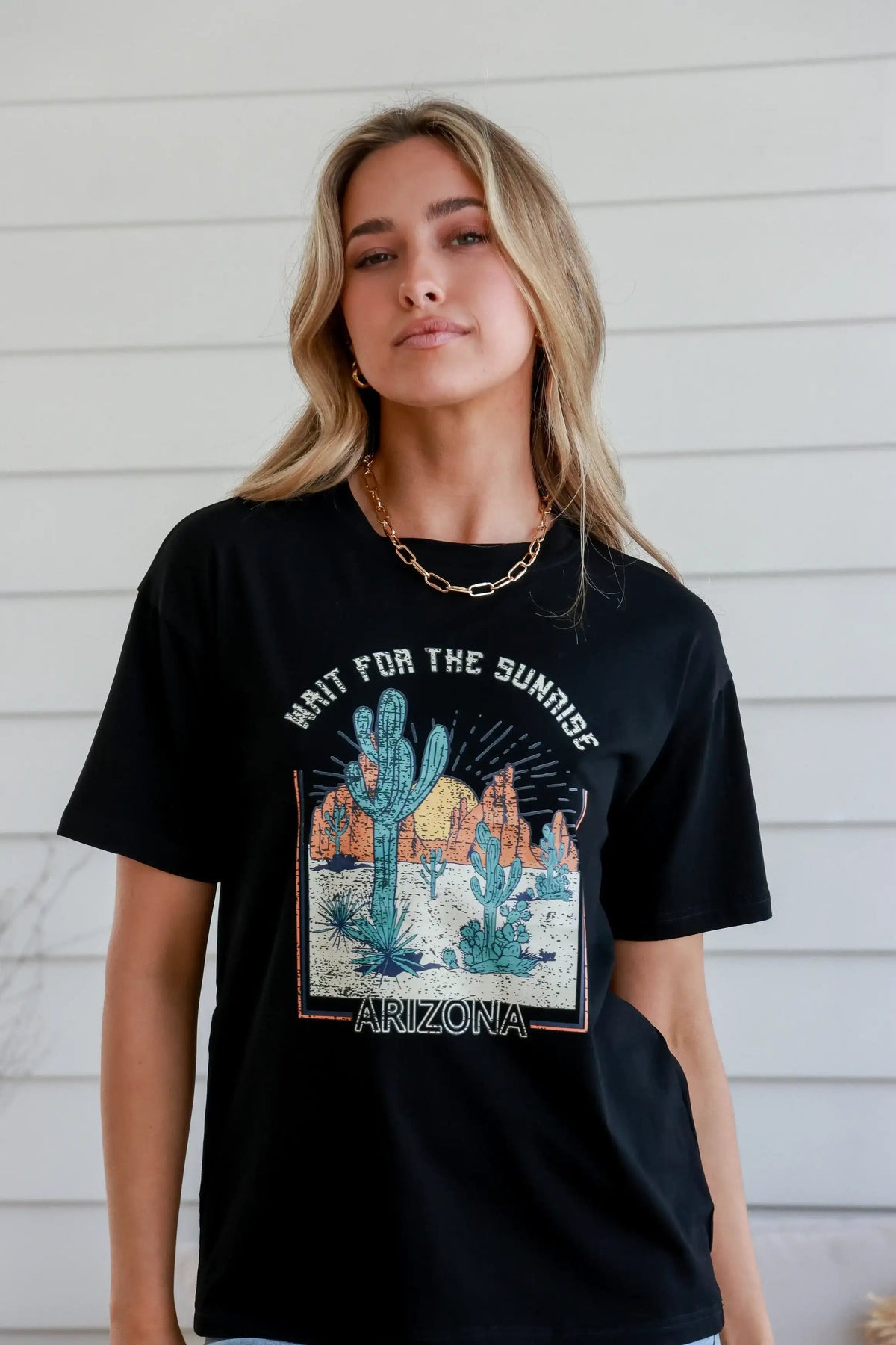 Wait for the Sunrise Arizona Black Band Tee Kenzie Tenzie