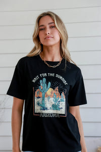 Wait for the Sunrise Arizona Black Band Tee Kenzie Tenzie