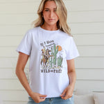 Wild and Free White Band Tee Kenzie Tenzie