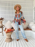 Imogen Blouse Wild Hearts print