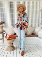 Imogen Blouse Wild Hearts print