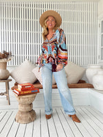 Imogen Blouse Wild Hearts print