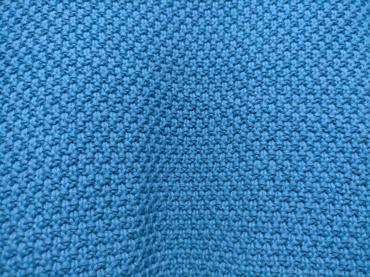 Willow Blue Waffle Knit Jumper by Miracle Fashion Kenzie Tenzie