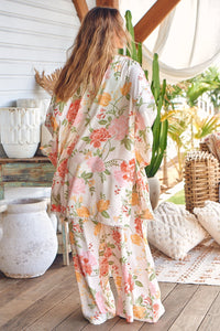 Zoran Kimono Verbena print Kenzie Tenzie