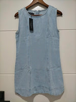 Alannah Denim Scallop Mini Dress