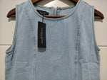 Alannah Denim Scallop Mini Dress