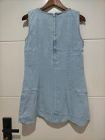 Alannah Denim Scallop Mini Dress