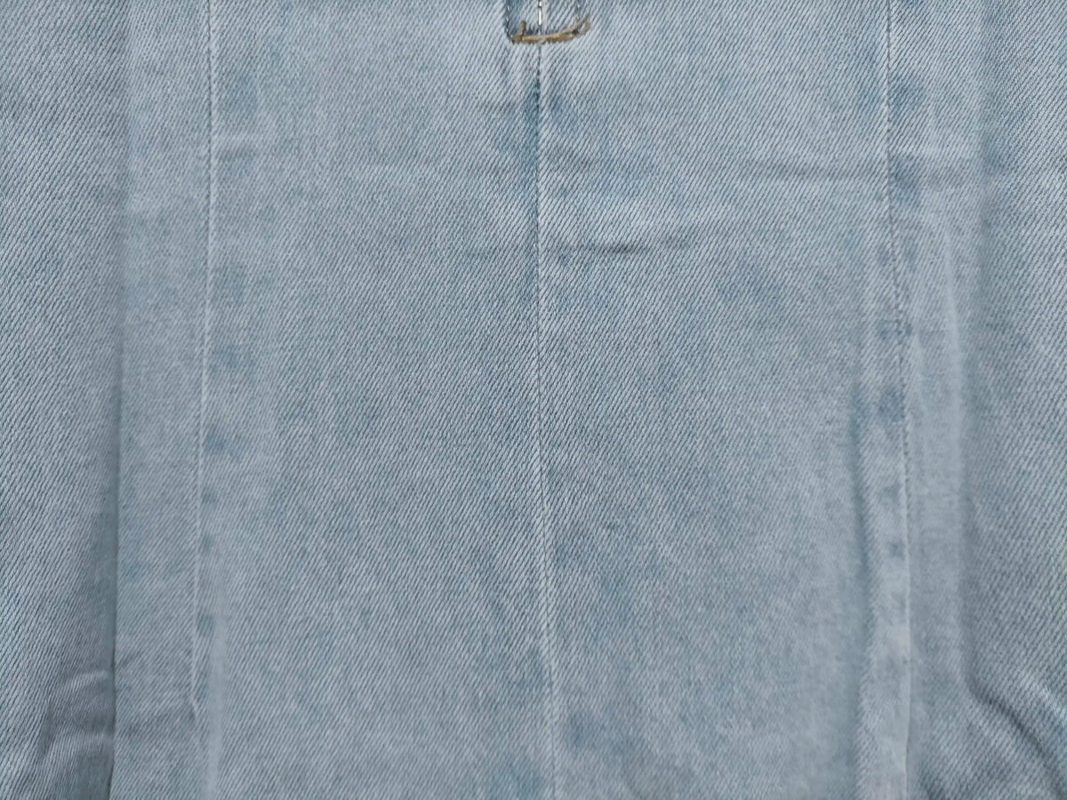 Alannah Denim Scallop Mini Dress ~ Light Blue
