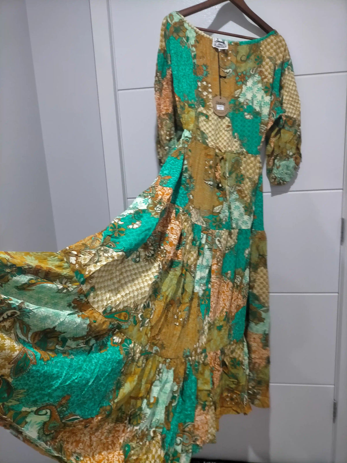 Ballet Maxi Dress Wanderlust print