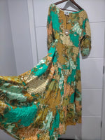 Ballet Maxi Dress Wanderlust print